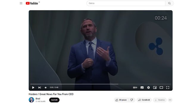Crypto Giveaway Scams - Brad Garlinghouse