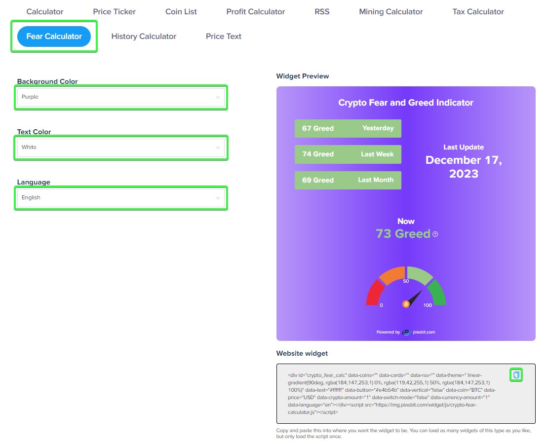 Fear calculator