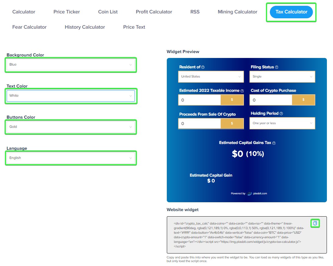 Tax calculator