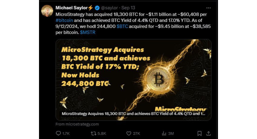 will michael saylor and microstrategy stop to buy bitcoin