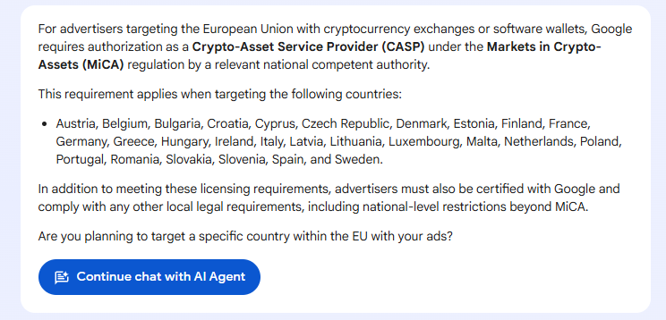 How to pay for google ads with crypto