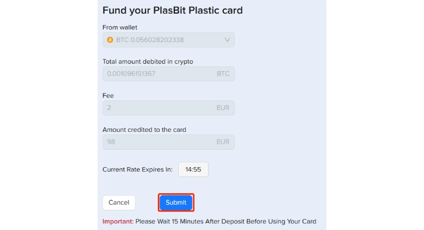 Can I withdraw from an ATM with a crypto card?