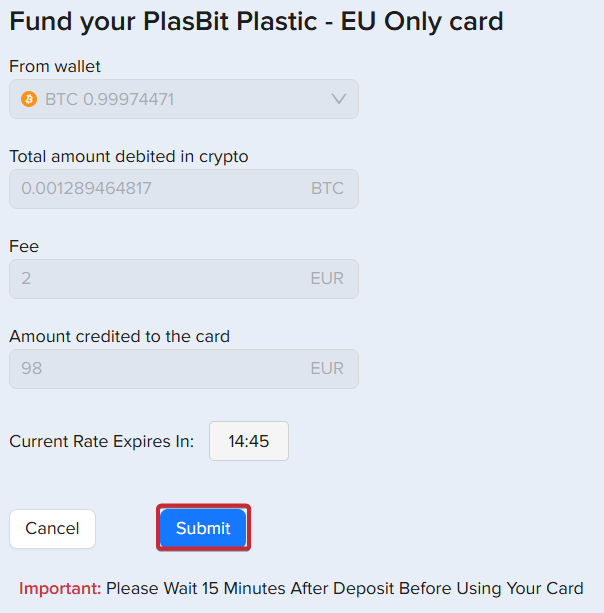 Can I withdraw from an ATM with a crypto card?