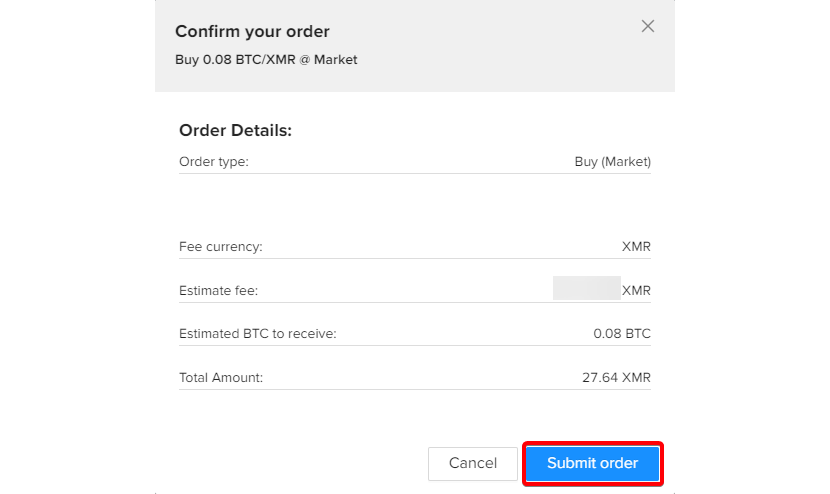 Exchange Monero to BTC no KYC