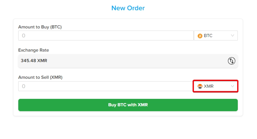 exchange monero to btc